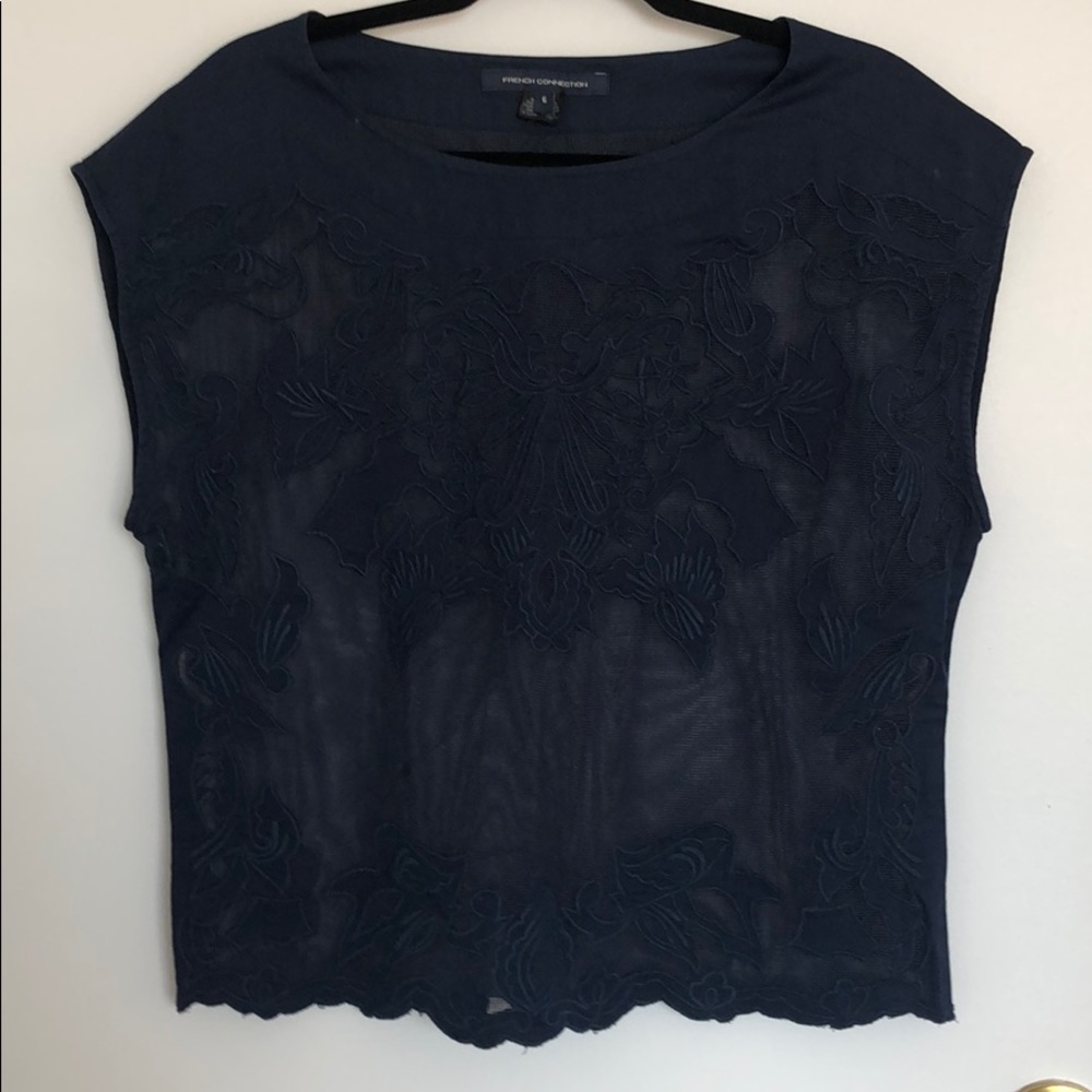 French Connection Linen Shell Blouse